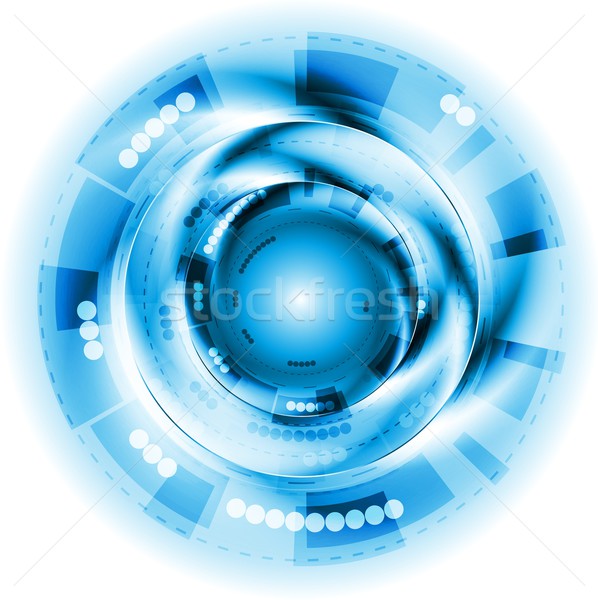 [[stock_photo]]: Bleu · techniques · blanche · eps · 10