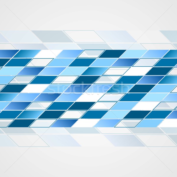 Tech vector Blauw abstract ontwerp illustratie Stockfoto © saicle