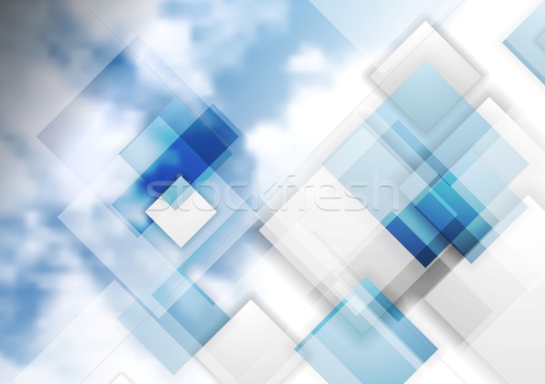 Tech wektora chmury jasne niebo projektu Zdjęcia stock © saicle