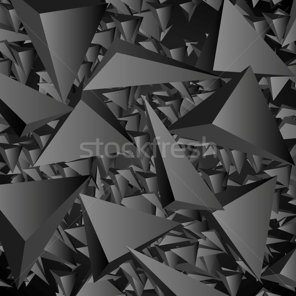 Dark geometric polygonal vector background Stock photo © saicle