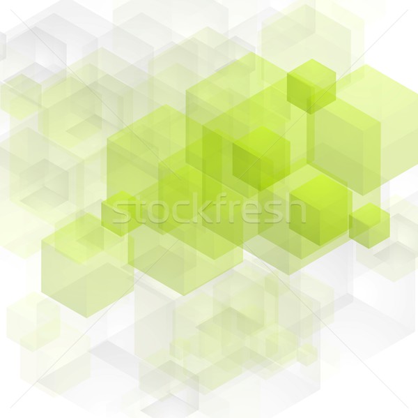 Stock photo: Bright green tech vector design