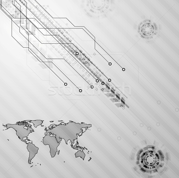 Szary wektora streszczenie projektu tekstury technologii Zdjęcia stock © saicle