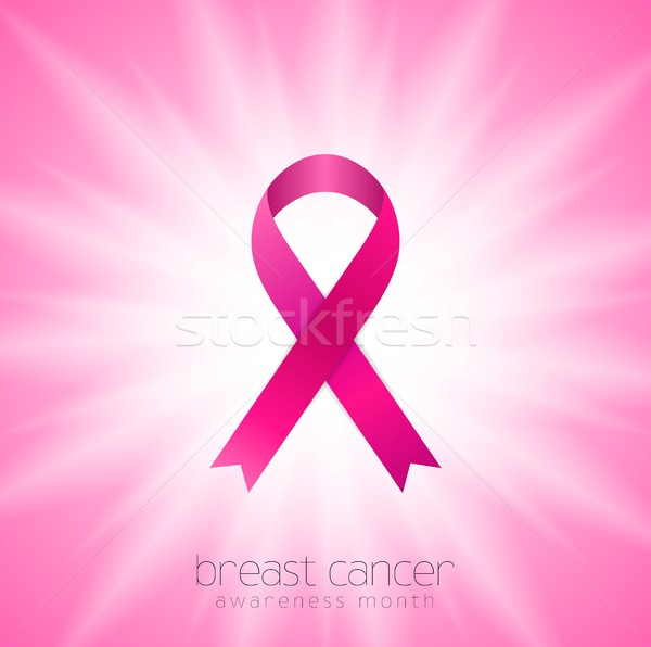 Сток-фото: Рак · молочной · железы · осведомленность · месяц · белый · розовый