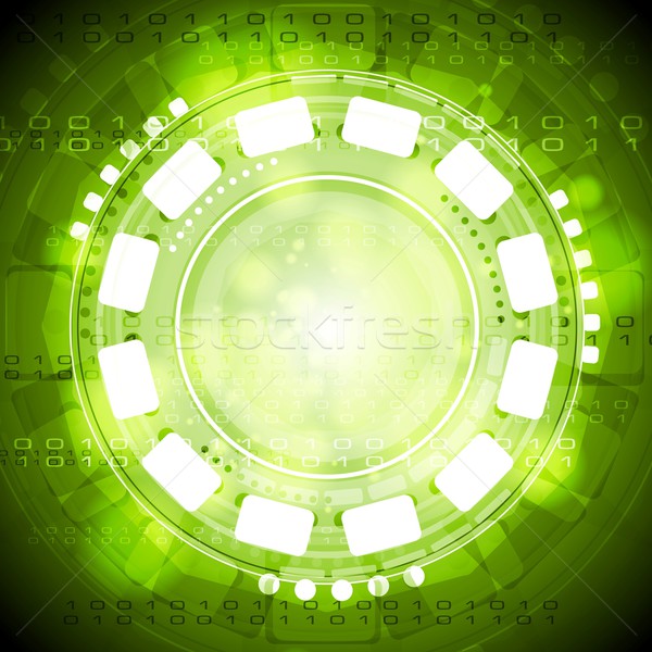 Ciemne wektora tech karty streszczenie zielone Zdjęcia stock © saicle