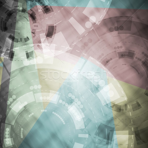 Abstract tech vettore design tecnologia sfondo Foto d'archivio © saicle