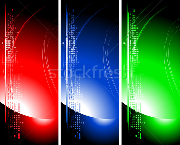 Stock photo: Set of bright technical banners