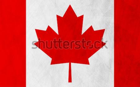 Stock photo: Canadian grunge flag background