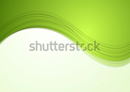 Résumé vagues vecteur vert texture lumière [[stock_photo]] © saicle