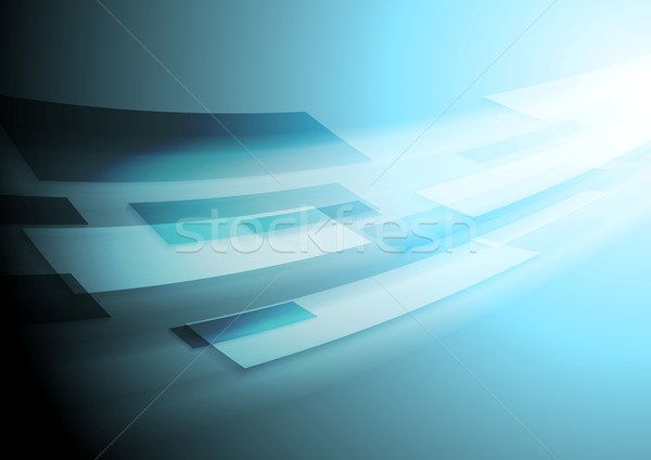 Bright blue hi-tech vector motion image background Stock photo © saicle