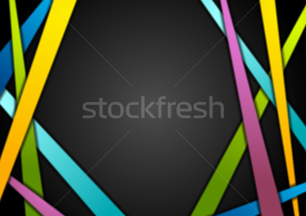 Colorat negru abstract corporativ vector Imagine de stoc © saicle