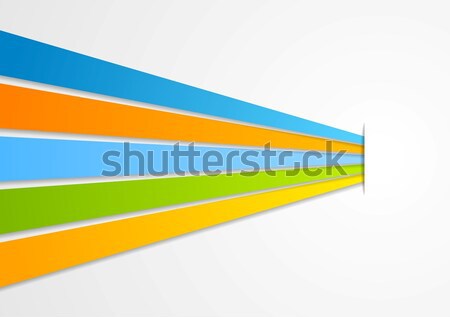 Absztrakt színes grunge csíkok vektor vállalati Stock fotó © saicle