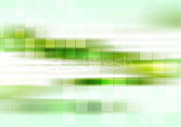 Stock photo: Abstract tech green striped background