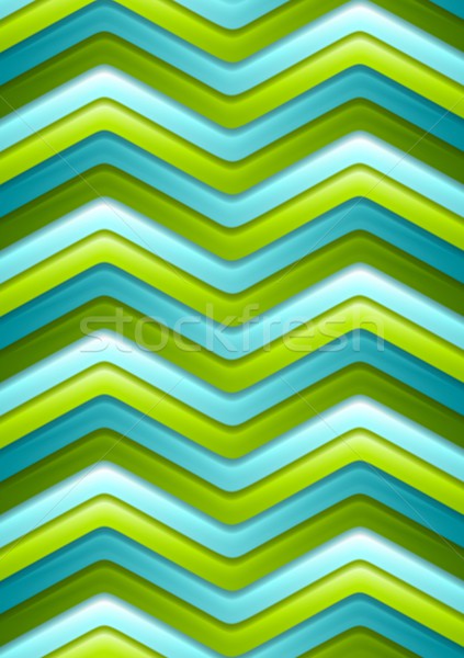 Abstract green and turquoise curved stripes Stock photo © saicle