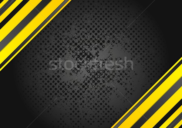 Turuncu soyut siyah grunge vektör Stok fotoğraf © saicle
