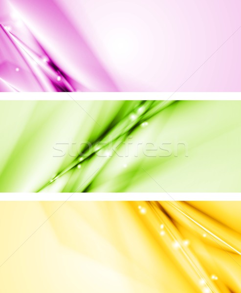 Colourful modern banners Stock photo © saicle