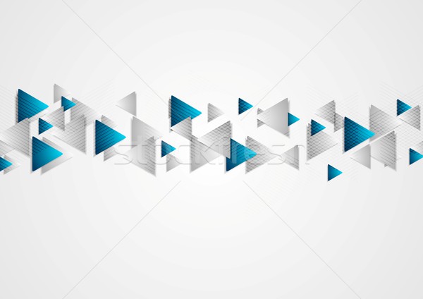 Hi-tech blue grey vector background with triangles Stock photo © saicle