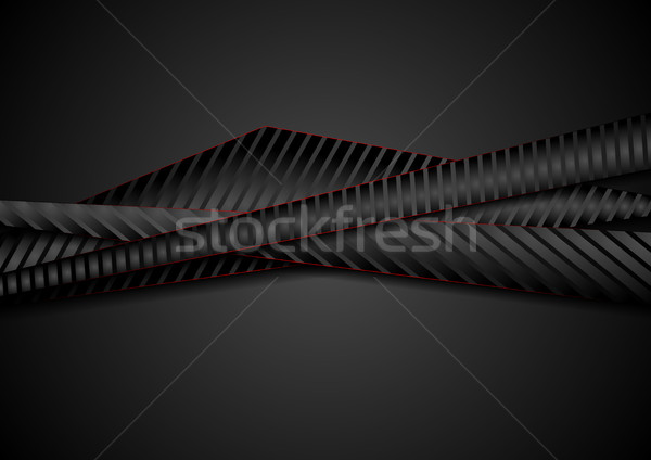 Abstract Tech corporativ negru vector Imagine de stoc © saicle