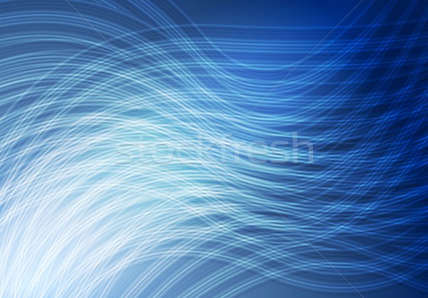 Bright blue curved lines background Stock photo © saicle