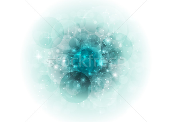 Turcoaz bokeh abstract vector Imagine de stoc © saicle