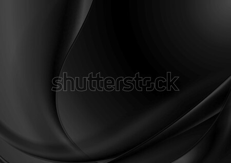 Dark abstract monochrome smooth waves background Stock photo © saicle