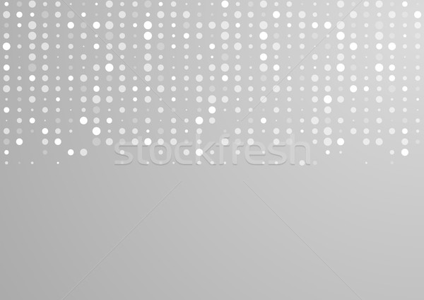 Błyszczący świetle szary circles tech wektora Zdjęcia stock © saicle