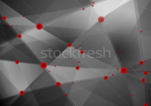 Stockfoto: Abstract · laag · tech · communicatie · vector · donkere