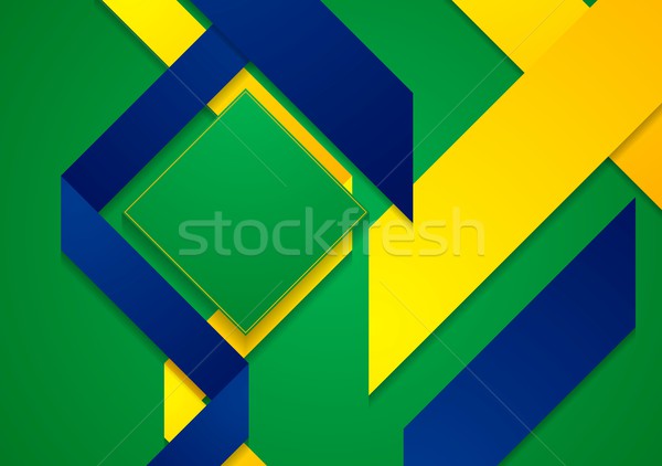 Vector bright background in Brazilian colors Stock photo © saicle