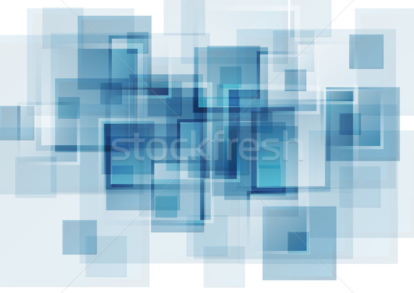 Bleu résumé géométrique vecteur art design [[stock_photo]] © saicle