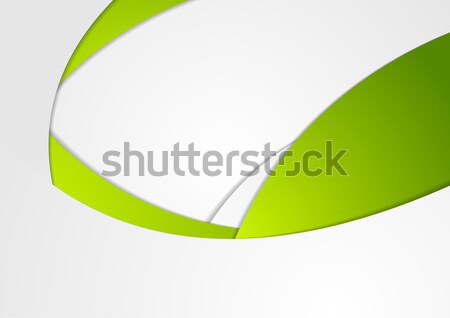 Stockfoto: Groene · grijs · corporate · golven · abstract · vector