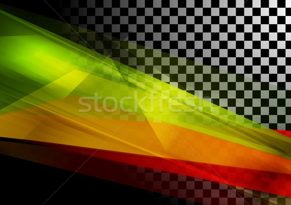 Résumé vecteur tech lumière technologie cadre [[stock_photo]] © saicle