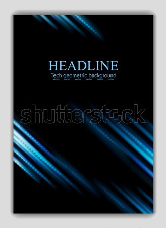 Black and blue abstract vector design Stock photo © saicle