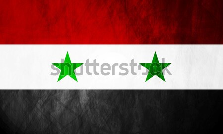 Syrian grunge flag Stock photo © saicle