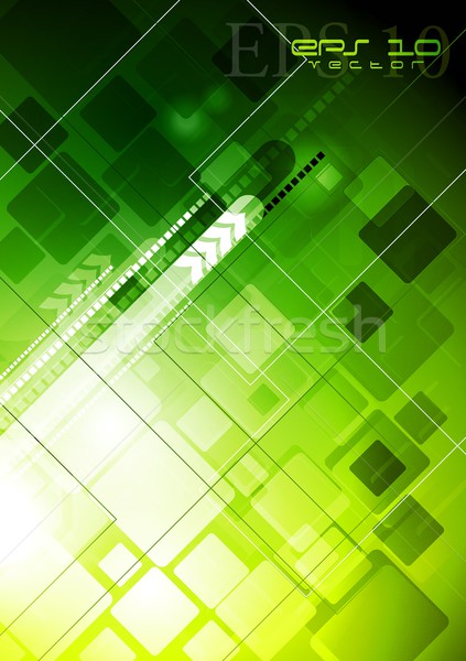 Technologie grünen Hintergrund abstrakten Textur Design Stock foto © saicle