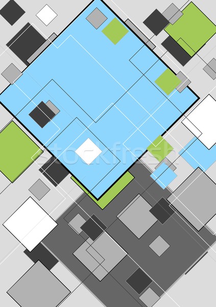 抽象的な 幾何 デザイン 正方形 ベクトル テクスチャ ストックフォト © saicle