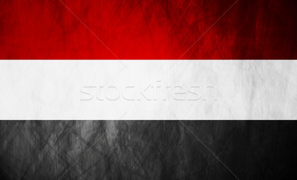 Republic of Yemen grunge flag Stock photo © saicle