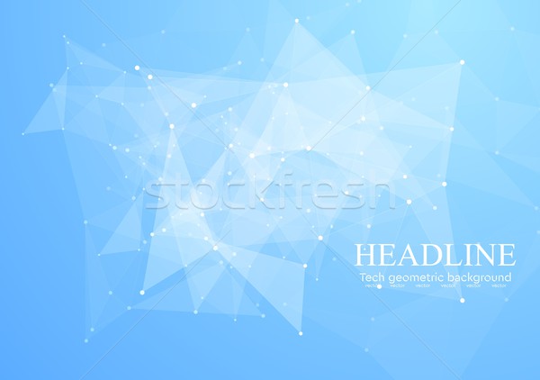 Low poly abstract triangles bright tech background Stock photo © saicle