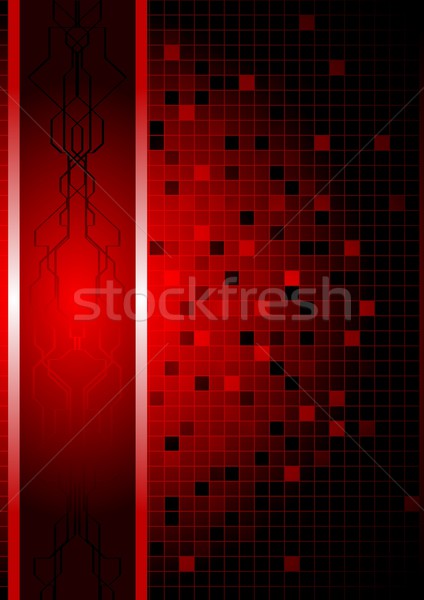 Sötét technikai fény terv háttér piros Stock fotó © saicle