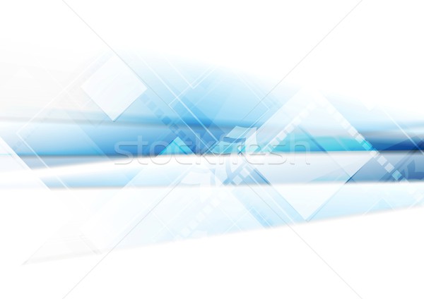 Light blue technology background with squares Stock photo © saicle