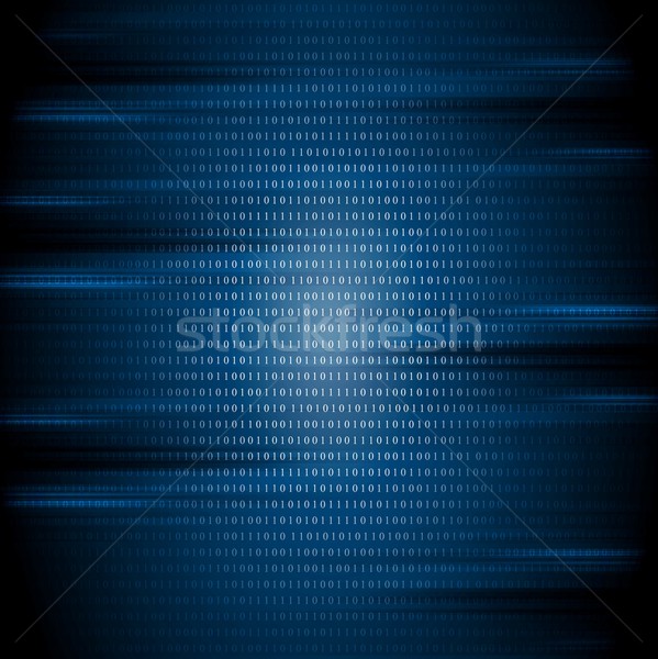 Sötét kék bináris kód tech vektor terv Stock fotó © saicle