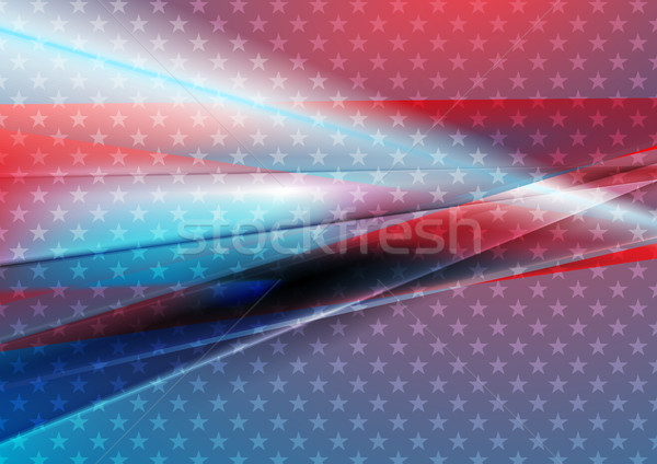 USA colors abstract bright vector background Stock photo © saicle