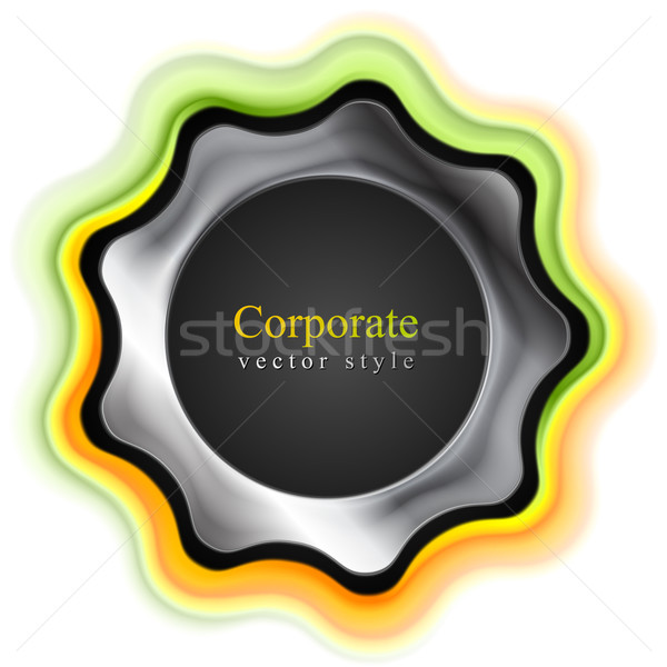 Abstract tech corporate logo design Stock photo © saicle