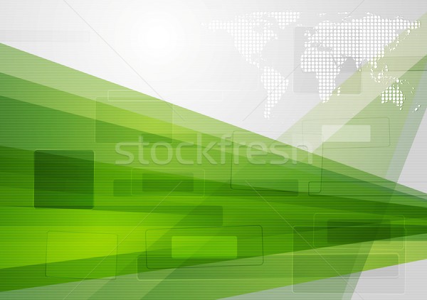 Abstrakten Weltkarte farbenreich modernen Vektor Tech Stock foto © saicle
