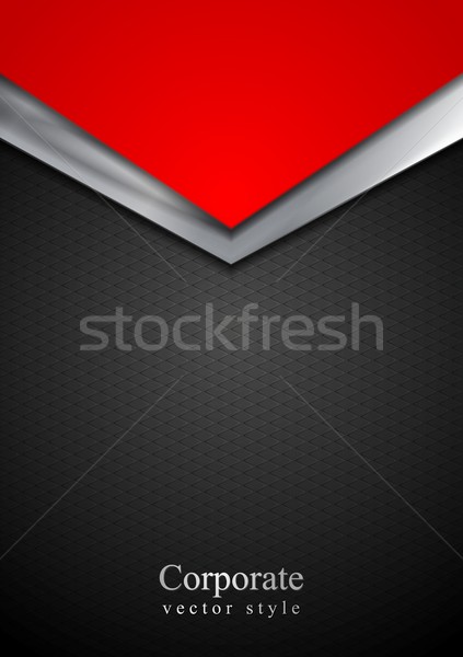 Stockfoto: Donkere · zilver · Rood · tech · pijlen · ontwerp