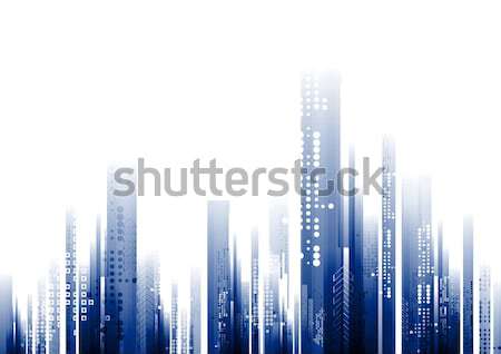 Abstract Blauw tech geometrie vector ontwerp Stockfoto © saicle