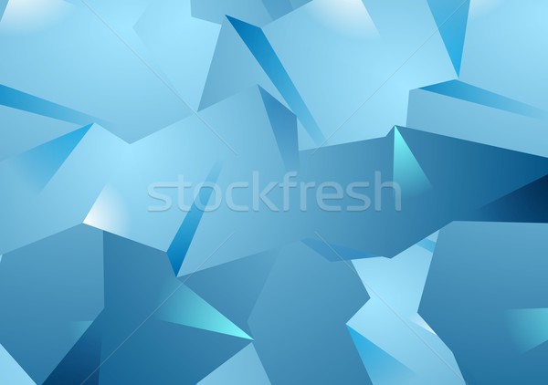 Blue technology polygonal vector background Stock photo © saicle