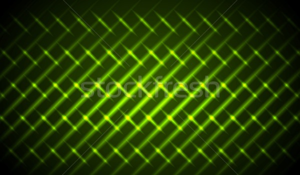 Zöld fényes neon csíkok absztrakt minta Stock fotó © saicle