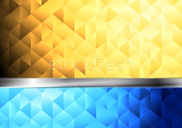 Abstract tech vettore metallico stripe luce Foto d'archivio © saicle