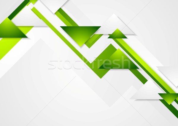 Foto stock: Resumen · verde · tecnología · empresarial · vector · brillante
