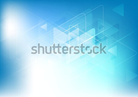 Blu bianco abstract tecnologia vettore design Foto d'archivio © saicle