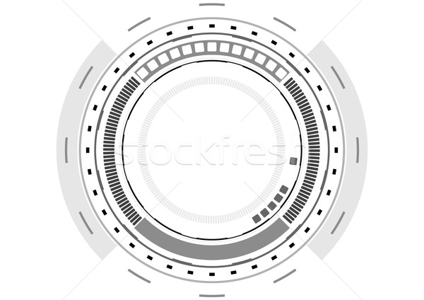 Grey technology futuristic HUD interface Stock photo © saicle